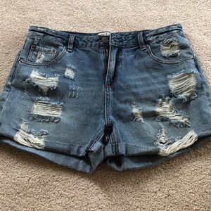 Denim shorts